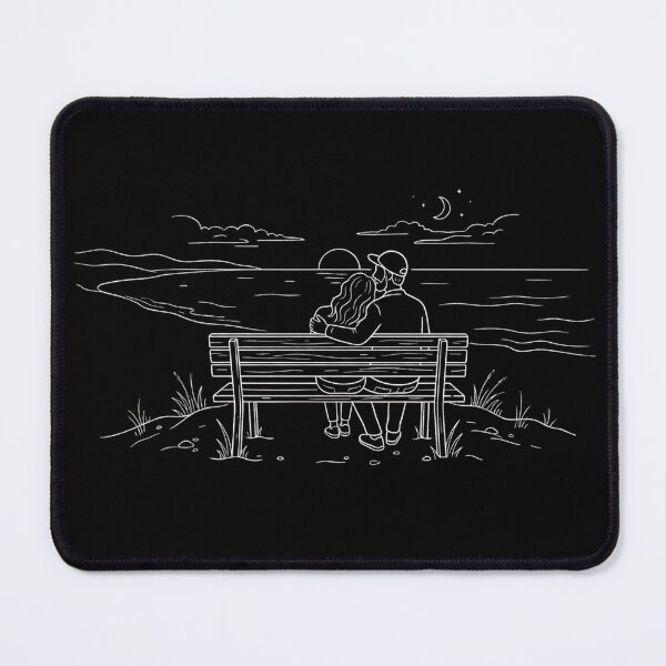 Item preview, Couple Watching Sunset Line Ar designed and sold by Pedrojezu.