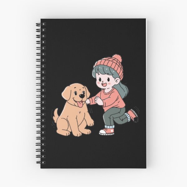 Item preview, Girl and Dog Illustration | Cute Best Friend Aesthetic | Gift for Dog Moms & Pet Lovers designed and sold by SOLIORA  ATELIER.