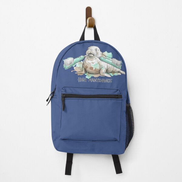 Item preview, High Maintenance Walrus: Funny Dental Hygiene Pun Illustration designed and sold by SoulPT.