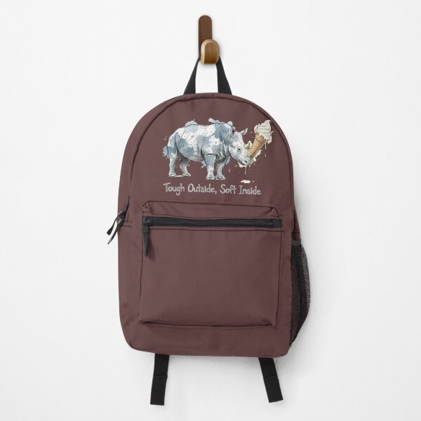 Item preview, Tough Outside Soft Inside: The Ice Cream Rhino Illustration designed and sold by SoulPT.