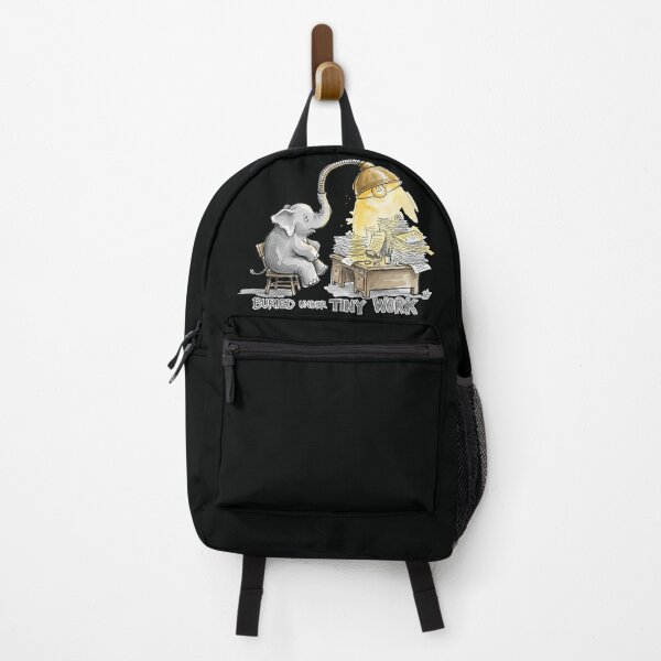 Item preview, Buried Under Tiny Work: Overwhelmed Elephant Office Illustration designed and sold by SoulPT.