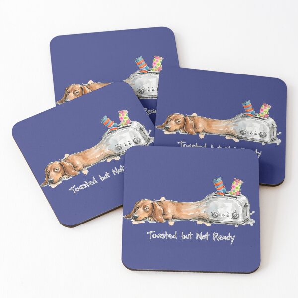 Item preview, Toasted but Not Ready: Funny Dachshund Toaster Illustration designed and sold by SoulPT.
