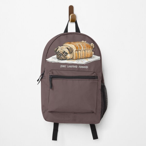 Item preview, Just Loafing Around: Funny Pug Loaf Bread Illustration designed and sold by SoulPT.