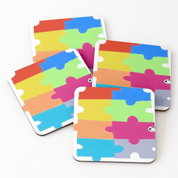 Item preview, Colorful puzzle pieces art designed and sold by robertart77.