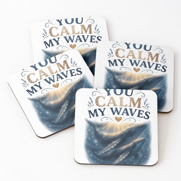 Item preview, You Calm My Waves, Emotional Romantic Ocean Aesthetic Design designed and sold by JagrDesigns.