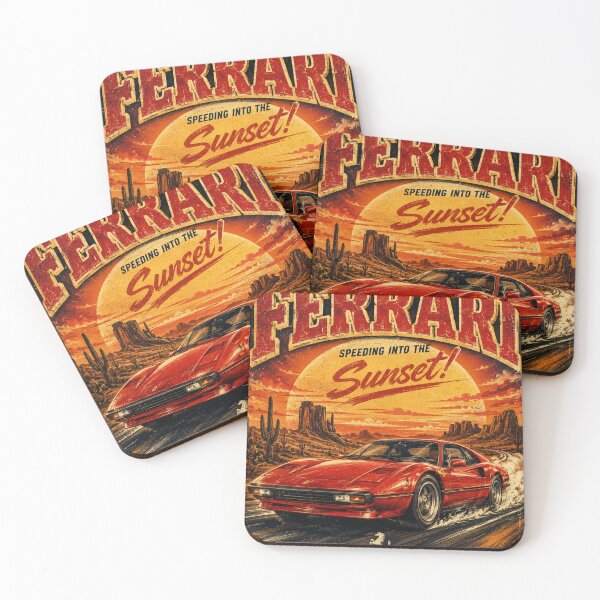 Item preview, Ferrari vintage car shirt  designed and sold by Fdesigner.