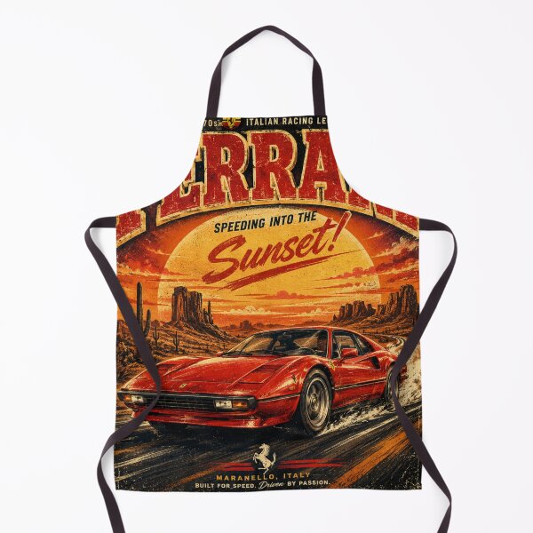 Item preview, Ferrari vintage car shirt designed and sold by Fdesigner.