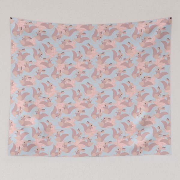 Item preview, woodland wonders - Maple Haven - peach blue designed and sold by Stephanie Fiona Design.