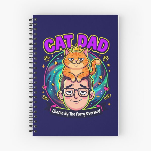 Item preview, Cat Dad Chosen By The Furry Overlord Funny Cat Father Fathers Day Gift Shirt designed and sold by DESIGN BUREAU .