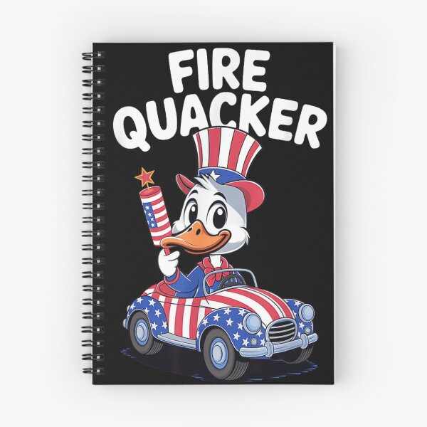 Item preview, Funny Fire Quacker Fourth Of July Patriotic Duck In American Car designed and sold by Phil Ben.