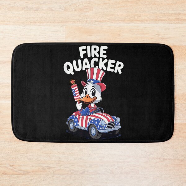 Item preview, Funny Fire Quacker Fourth Of July Patriotic Duck In American Car designed and sold by Phil Ben.