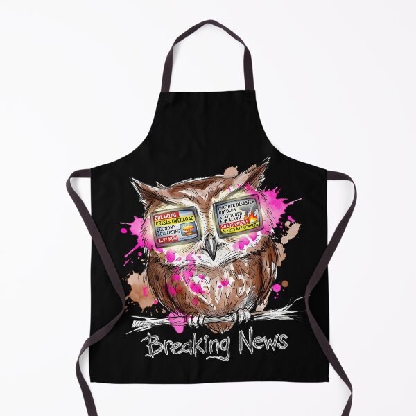 Item preview, Breaking News Owl: Information Overload Satire designed and sold by SoulPT.