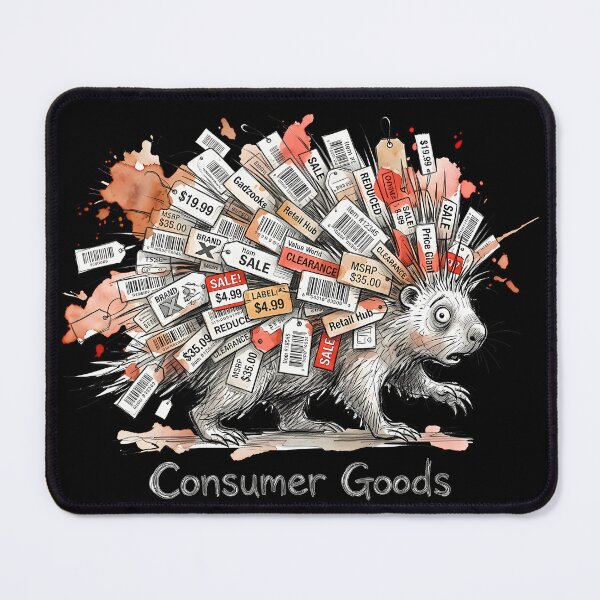 Item preview, The Price of Living: Consumer Goods Satire designed and sold by SoulPT.
