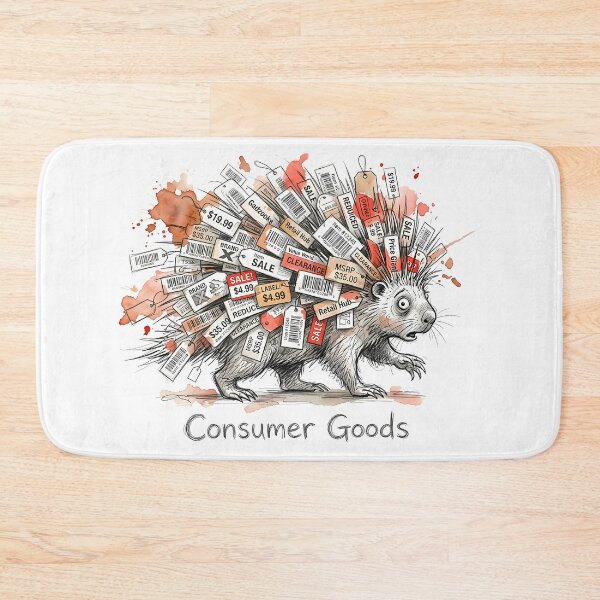 Item preview, The Price of Living: Consumer Goods Satire designed and sold by SoulPT.