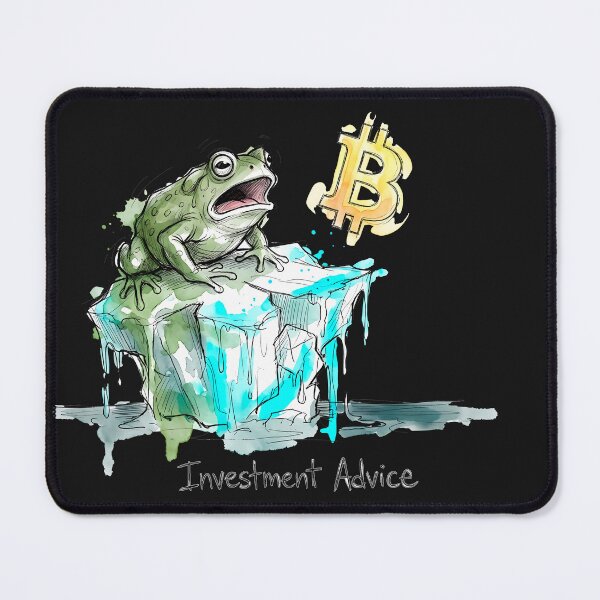 Item preview, Slippery Slope: Bitcoin Investment Advice Frog designed and sold by SoulPT.