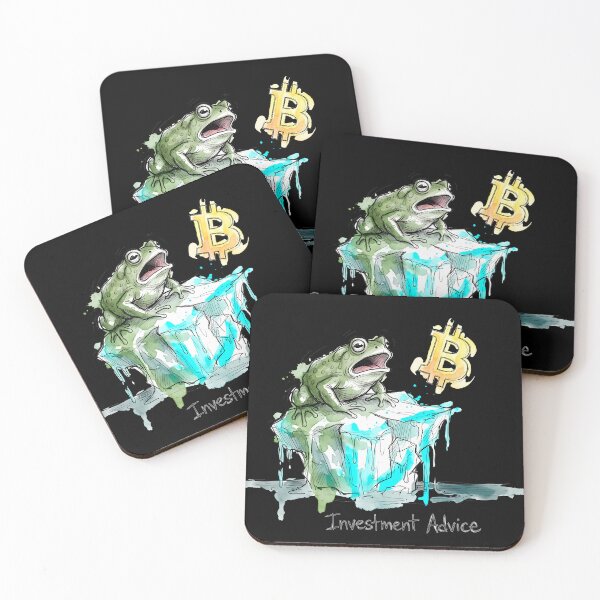 Item preview, Slippery Slope: Bitcoin Investment Advice Frog designed and sold by SoulPT.