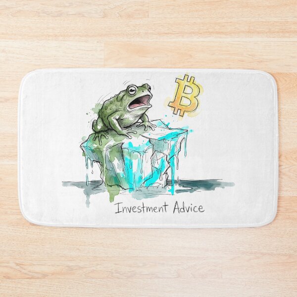 Item preview, Slippery Slope: Bitcoin Investment Advice Frog designed and sold by SoulPT.