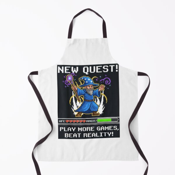 Item preview, Pixel Wizard Gamer – Retro 8 Bit Video Game Mage with Funny Quote designed and sold by PunkVerseStudio.