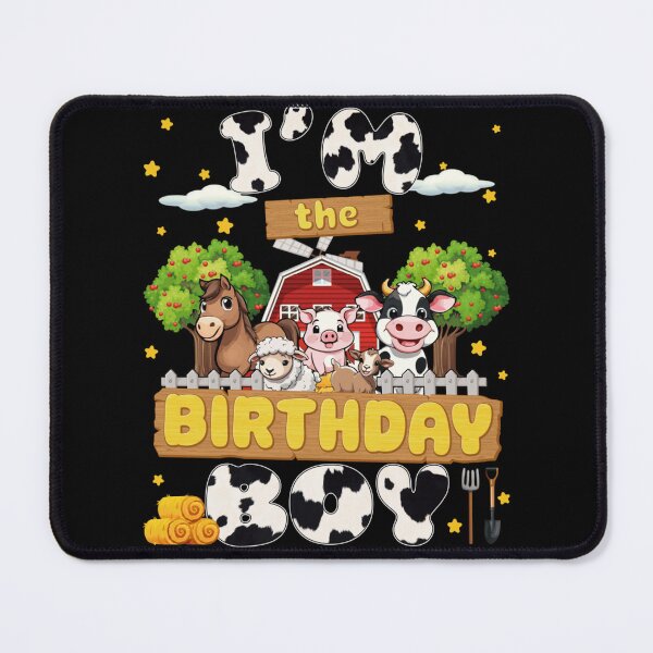 Item preview, Cute Farm Animals Im The Birthday Boy Barnyard Theme Party Graphic designed and sold by Phil Ben.