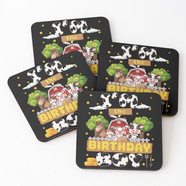 Item preview, Cute Farm Animals Im The Birthday Boy Barnyard Theme Party Graphic designed and sold by Phil Ben.