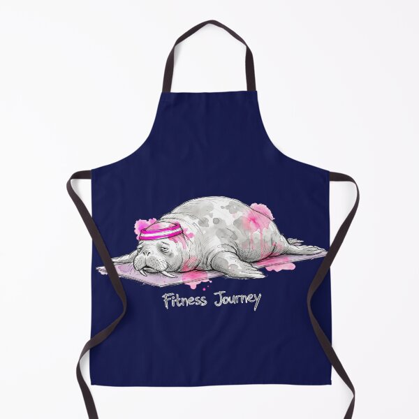 Item preview, Fitness Journey: The Exhausted Walrus Yoga Illustration designed and sold by SoulPT.