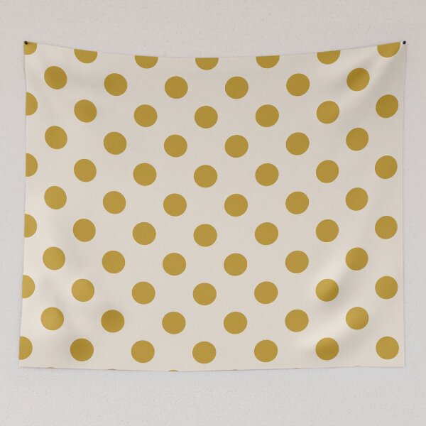 Item preview, Mustard Gold Polka Dot Pattern – Reverse Neutral Spots Print designed and sold by Fezzyboo.