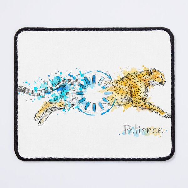 Item preview, Patience: The Loading Cheetah & Internet Lag Satire designed and sold by SoulPT.