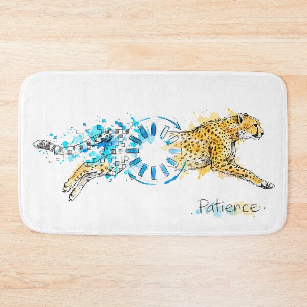 Item preview, Patience: The Loading Cheetah & Internet Lag Satire designed and sold by SoulPT.