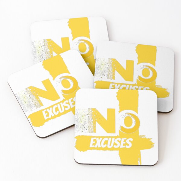 Item preview, No Excuses Typography Design designed and sold by aritu.