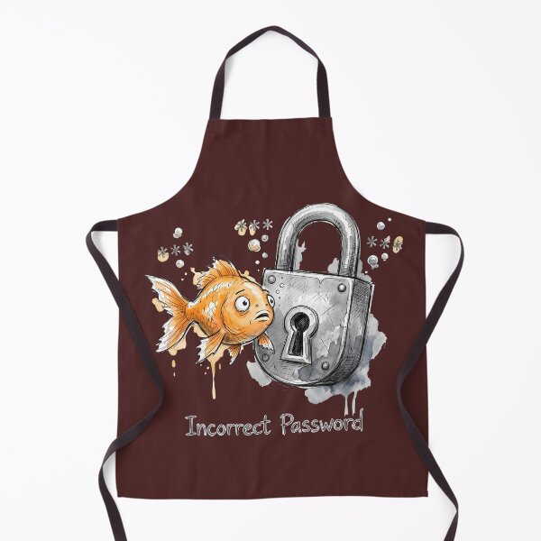 Item preview, Incorrect Password: The Goldfish Memory Cybersecurity Satire designed and sold by SoulPT.
