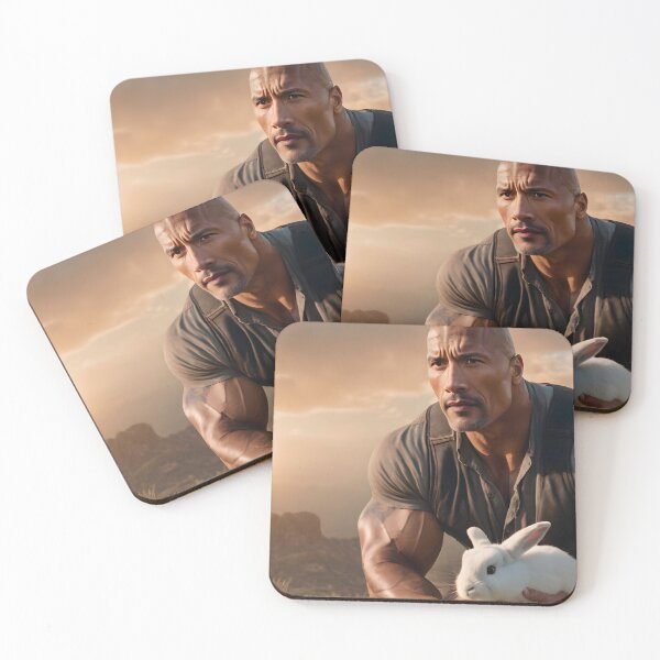 Item preview, Muscular man holding bunny designed and sold by Elisa Miller.