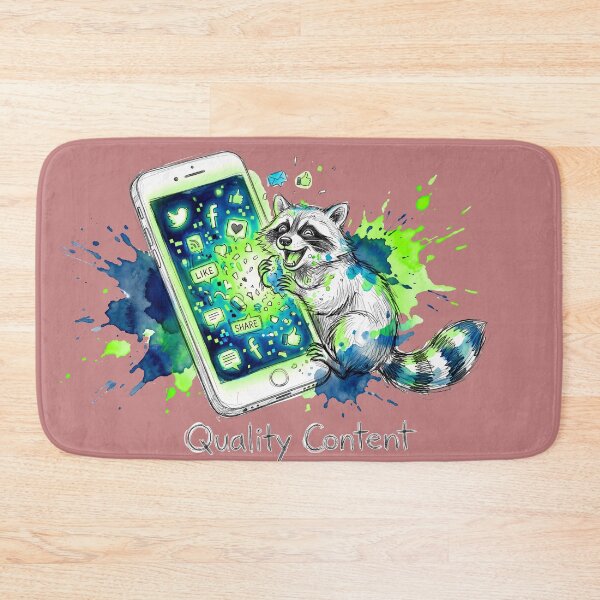 Item preview, Quality Content: The Trash Panda Social Media Satire designed and sold by SoulPT.