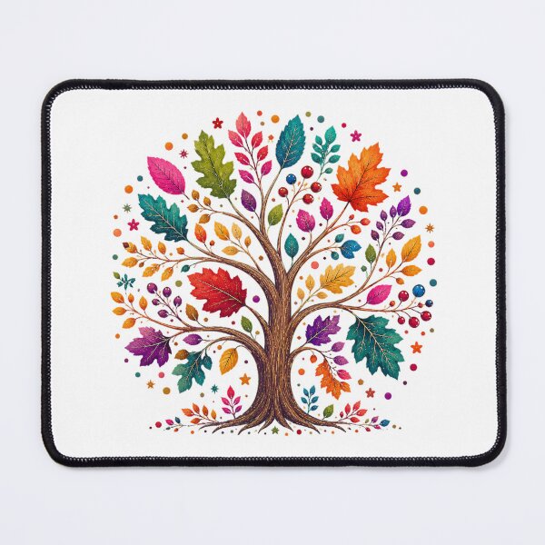Item preview, Colorful Autumn Tree Watercolor Art designed and sold by PetalGarden.