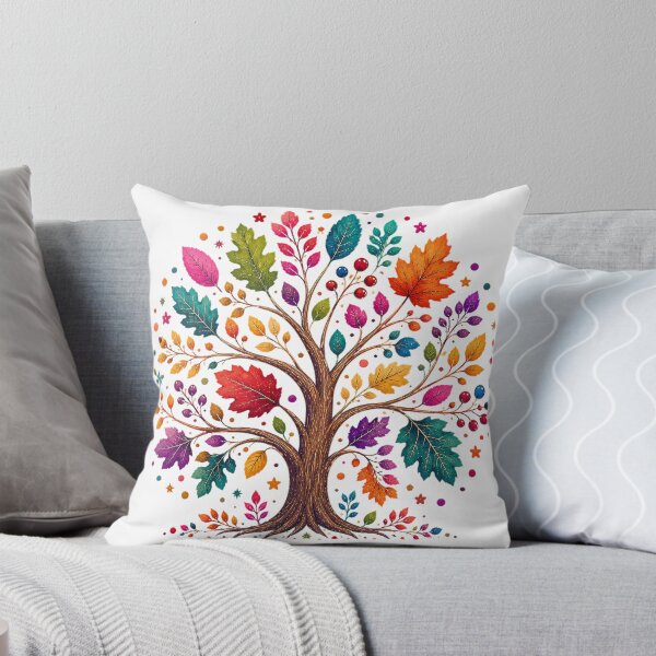 Item preview, Colorful Autumn Tree Watercolor Art designed and sold by PetalGarden.