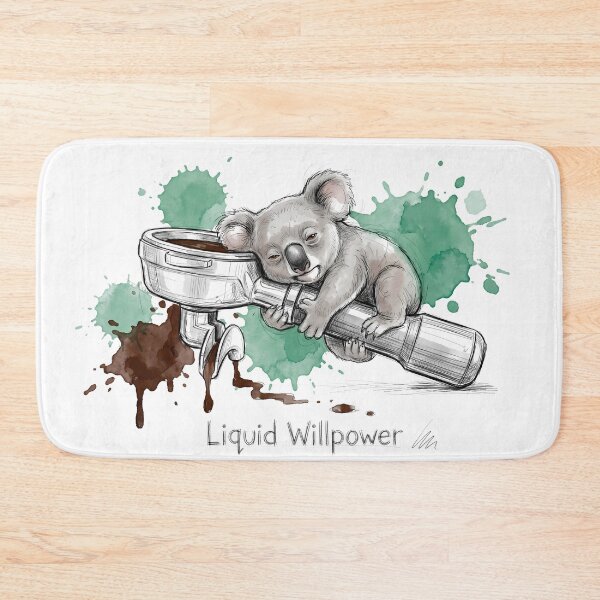 Item preview, Liquid Willpower: Sleepy Koala & Espresso Portafilter Art designed and sold by SoulPT.