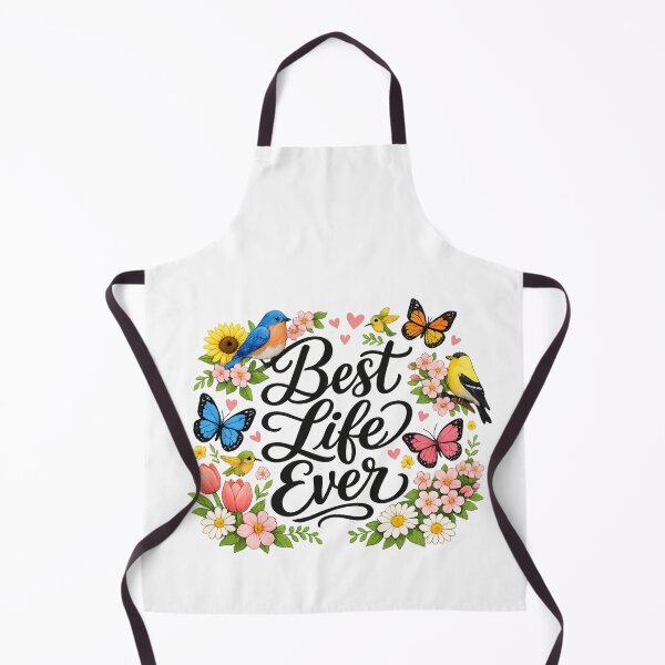 Item preview, Best Life Ever Item with Flowers Birds & Butterflies designed and sold by WinnifredH.