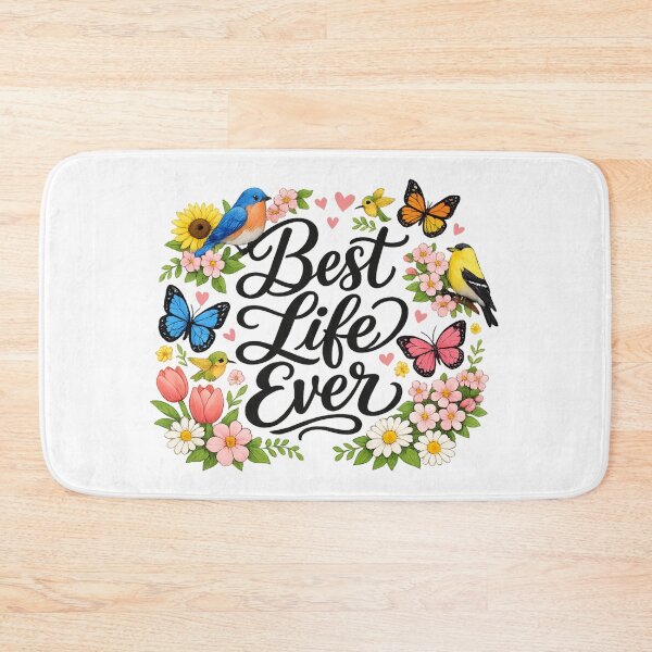 Item preview, Best Life Ever Item with Flowers Birds & Butterflies  designed and sold by JW Best Life Ever Designs and More.