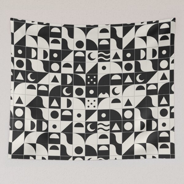 Item preview, Modern  Geometric Zellige Pattern - Bauhaus Abstract Tile Art designed and sold by Noor_Creations.