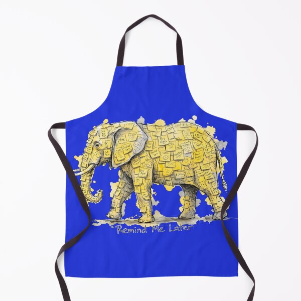 Item preview, Remind Me Later: The Overwhelmed Sticky Note Elephant Illustration designed and sold by SoulPT.