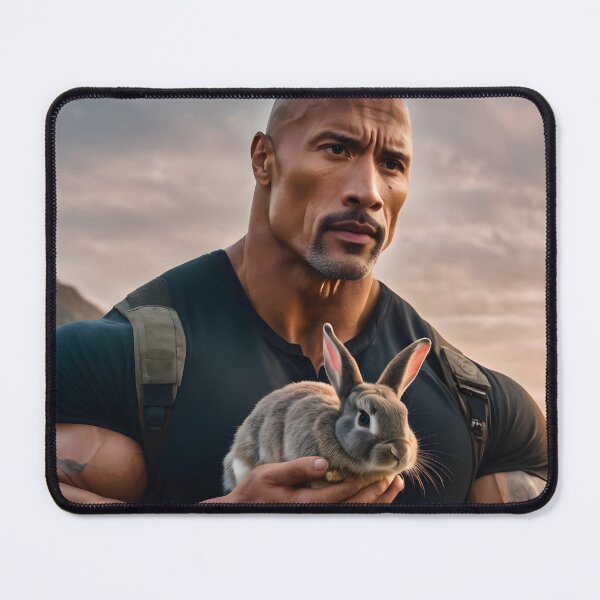 Item preview, Muscular guy holding bunny designed and sold by Elisa Miller.