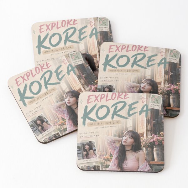 Item preview, Explore Korea Seoul Aesthetic Poster | Vintage K-Style Travel Wall Art designed and sold by Inkora-Art.