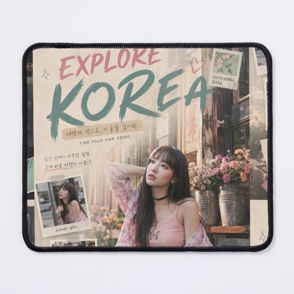 Item preview, Explore Korea Seoul Aesthetic Poster | Vintage K-Style Travel Wall Art designed and sold by Inkora-Art.