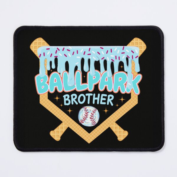 Item preview, Ballpark Brother Baseball Season Sweet Ice Cream Waffle Bat Dripping Design designed and sold by Phil Ben.