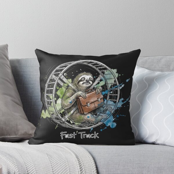 Item preview, Fast Track: The Corporate Sloth and Hamster Wheel Satire designed and sold by SoulPT.
