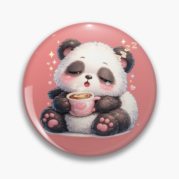 Item preview, Sleepy Panda Coffee Time designed and sold by 1/2 Stickers.