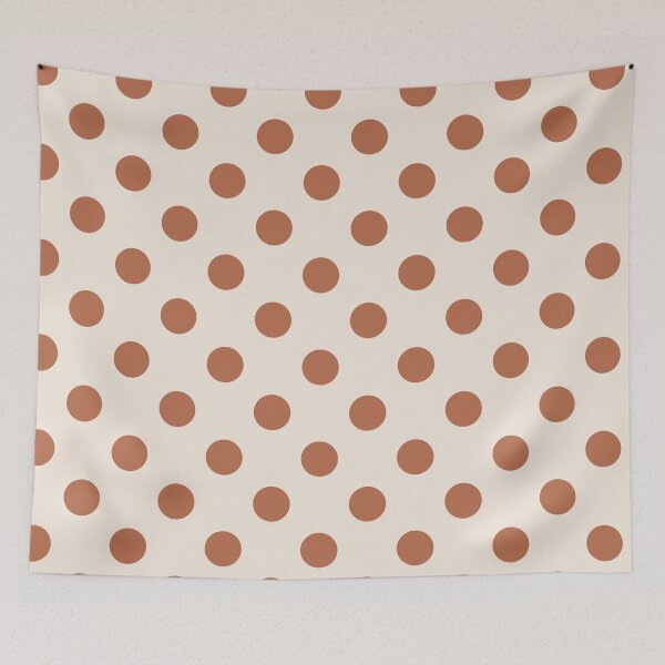 Item preview, Terracotta Polka Dot Pattern – Reverse Neutral Spots Print designed and sold by Fezzyboo.