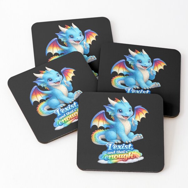 Item preview, LGBTQ Rainbow Dragon Art | Cute Supportive Fantasy Design designed and sold by Hatchling Hollow.