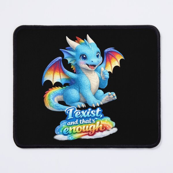 Item preview, LGBTQ Rainbow Dragon Art | Cute Supportive Fantasy Design designed and sold by Hatchling Hollow.