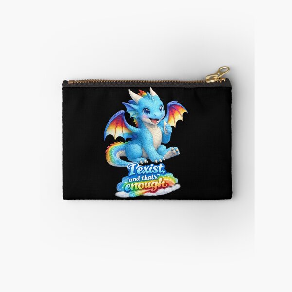 Item preview, LGBTQ Rainbow Dragon Art | Cute Supportive Fantasy Design designed and sold by Hatchling Hollow.