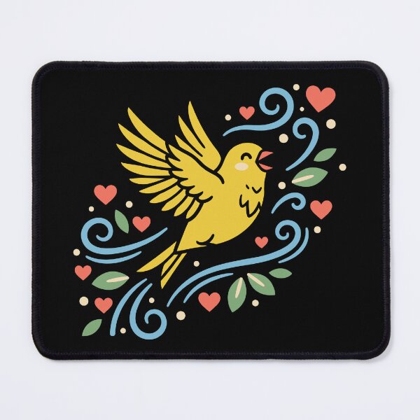 Item preview, Japanese Canary Flight of Joy - Modern Art Pet Identity designed and sold by ZUMERI.
